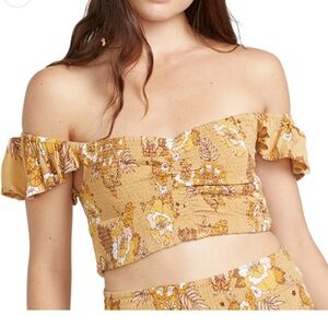 Volcom floral Off-Shoulder Sun Keep Cami